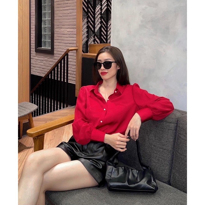 ZIEL Sơ mi lụa cao cấp ống tay 2 lớp xuyên thấu cách điệu | Mason Shirt