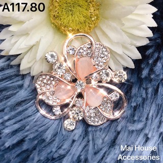 ( Ảnh thật ) Charm - CÀI ÁO CỎ BA LÁ -Maihouse A117
