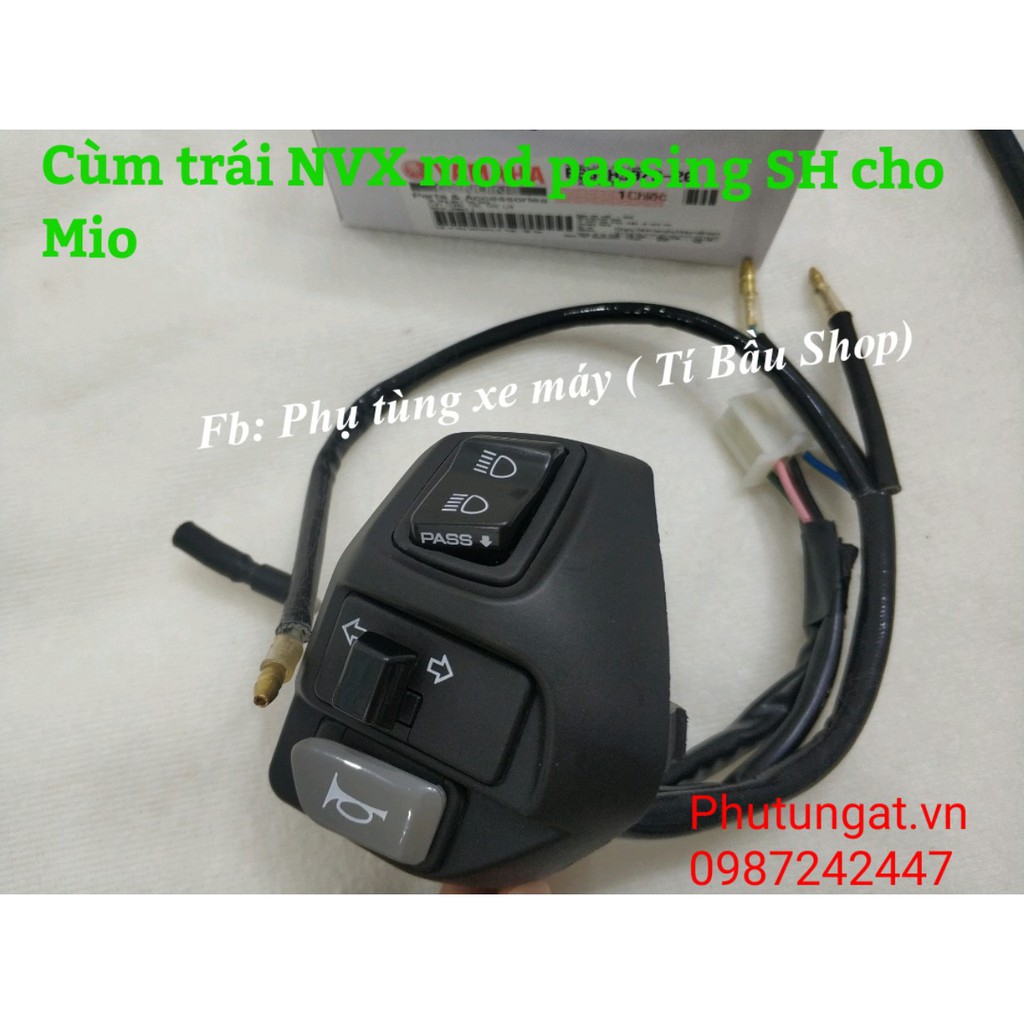 Cặp Cùm zin NVX MOD passing SH cho các dòng xe Yamaha