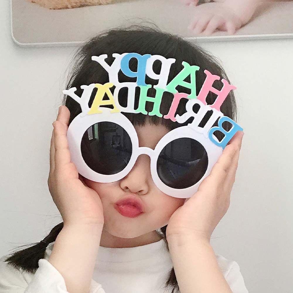 Mắt Kính Chữ Happy Birthday Phong Cách Hàn Quốc Vui Nhộn Trang Trí Tiệc Sinh Nhật Cho Bé Trai