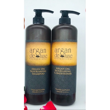 SÉT GỘI XẢ,CẶP GỘI XẢ ARGAN OIL DELUXE 1000ML HƯƠNG NƯỚC HOA