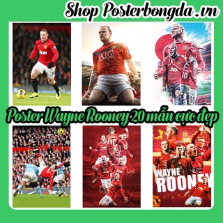 Poster Wayne Rooney, Ảnh Dán Tường Wayne Rooney Cực Đẹp, Poster Bóng Đá Có In Theo Yêu Cầu