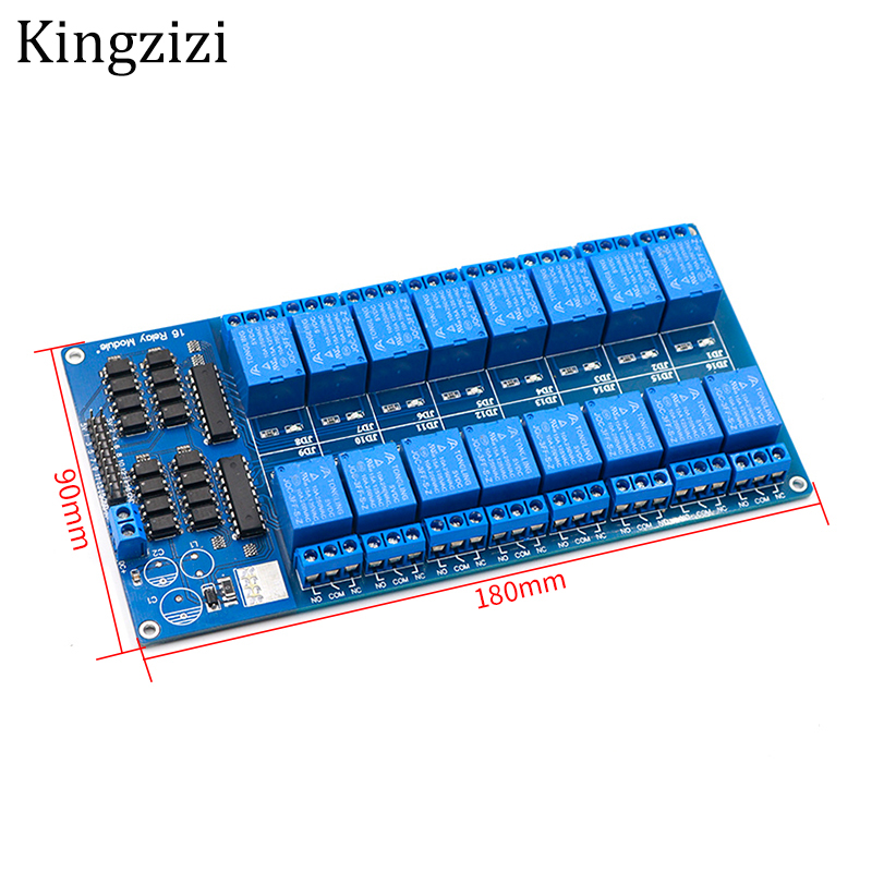 Đầu ghi hình 16 kênh Tiếp Shield Module DC 5V 12V với Optocoupler LM2576 Vi Điều Khiển Giao Diện Tiếp Điện Cho Arduino