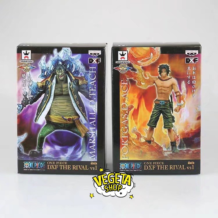 Mô hình One Piece - Ace vs Râu Đen - Ace vs Teach - Postgas.D.Ace vs Marshall.D.Teach - DXF The Rival vs1 - Full box