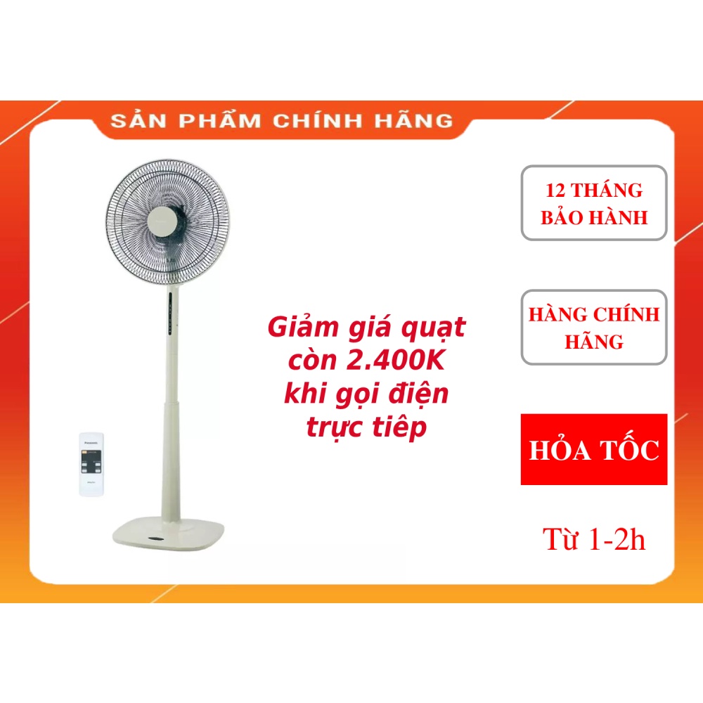 Quạt cây đứng Panasonic F-409KBE màu be ( 220V )