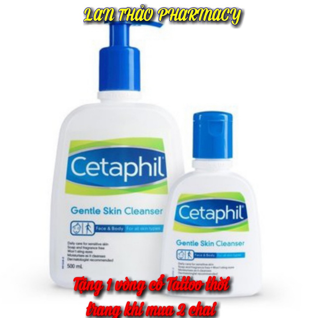 [CHÍNH HÃNG] Sữa tắm và rửa mặt Cetaphil Gentle Skin Cleanser cho da nhạy cảm (125ml)