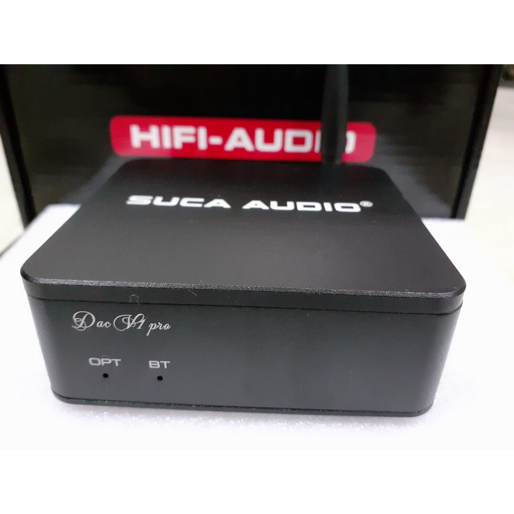 BỘ GIẢI MÃ SUCA AUDIO DAC V1PRO 24BIT 192KHZ.CÓ BLUTOOTH 5.0 VÀ OPTICAL IN,OUT.
