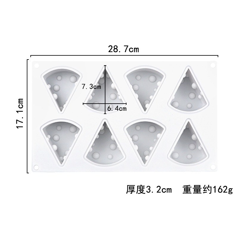 Khuôn silicon viên phô mai