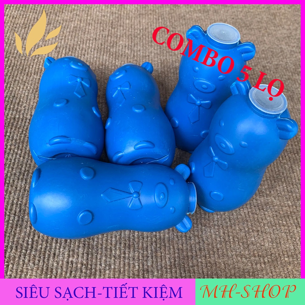 5 Lọ thả bồn cầu tẩy - Sáp thả bồn cầu - Vệ Sinh Toilet - Heo thả bồn cầu khử mùi diệt khuẩn MH__SHOP