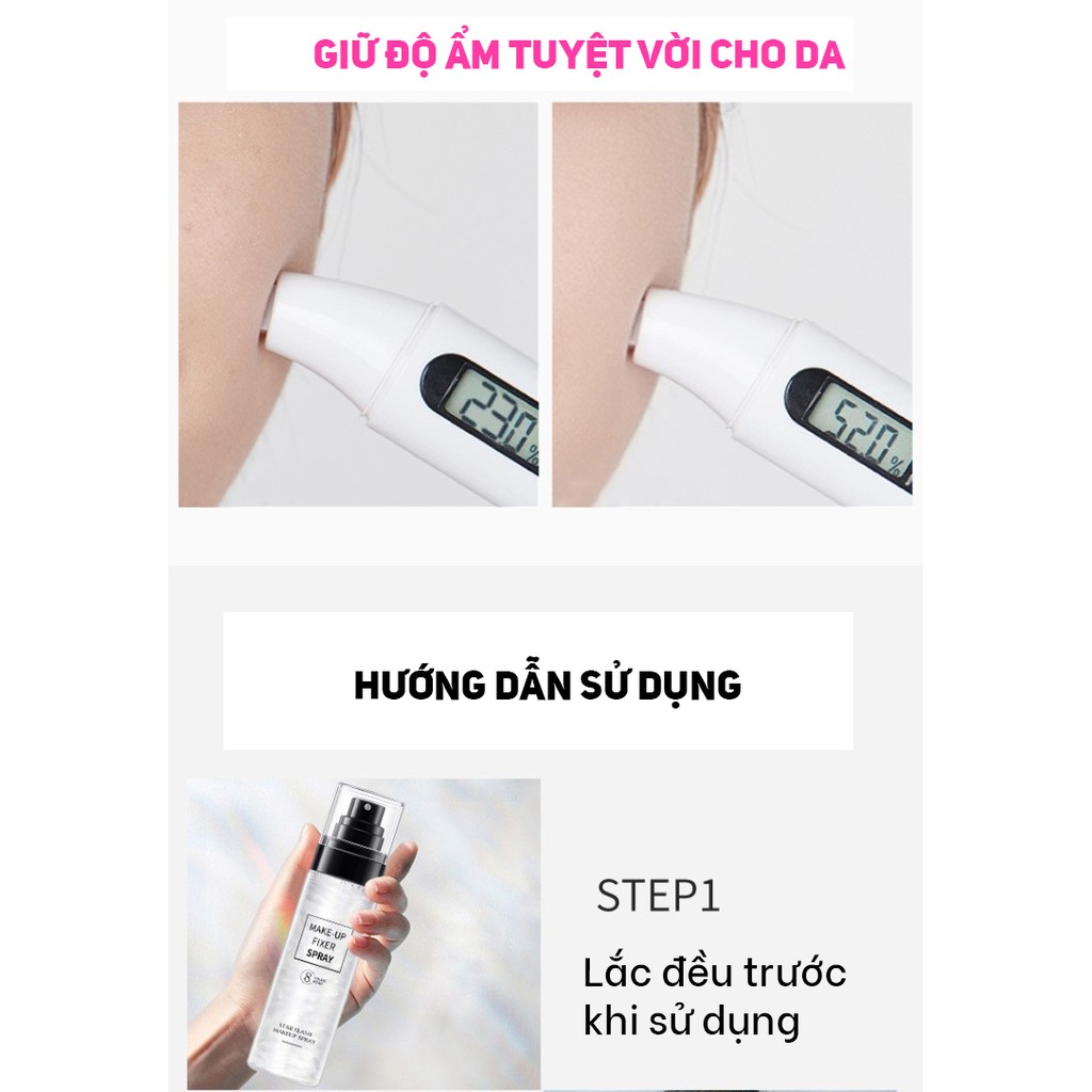 Xịt khóa nền trang điểm make up phủ lên lớp khóa chặt sau khi bạ đã trang điểm giúp nổi bật tone da ,không trôi makeup | BigBuy360 - bigbuy360.vn