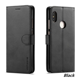 Bao da nắp gập sang trọng tích hợp ngăn đựng thẻ tiện dụng dành cho Xiaomi Redmi Note 5/Note 5 Pro