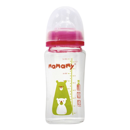 Bình Sữa thủy tinh 240ml Mamamy BS123.