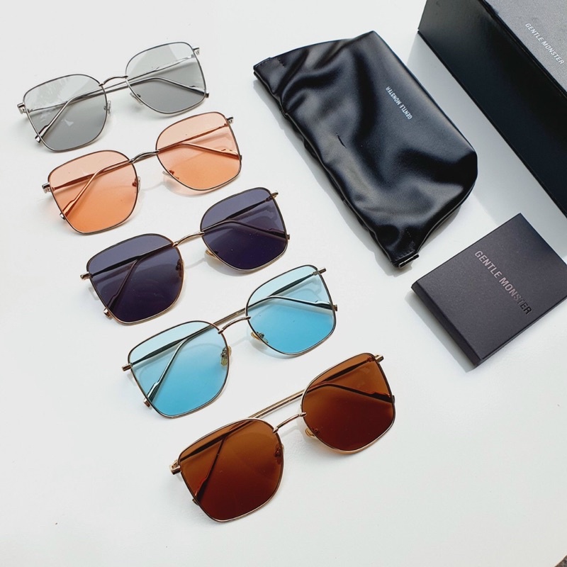 KÍNH MÁT NAM NỮ GM HIỀN HỒ MẮT VUÔNG THỜI TRANG 5 MÀU