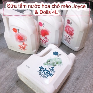 Sữa tắm chó mèo Joyce & Dolls 4L mẫu mới