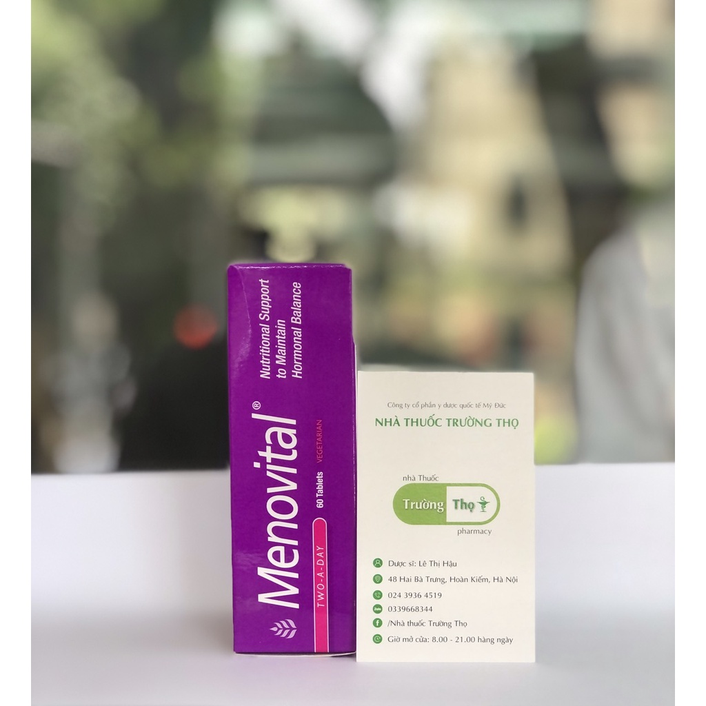 Viên Uống Bổ Sung Nội Tiết- Đẹp Da  MENOVITAL HEALTHAID (Hộp 60 viên)