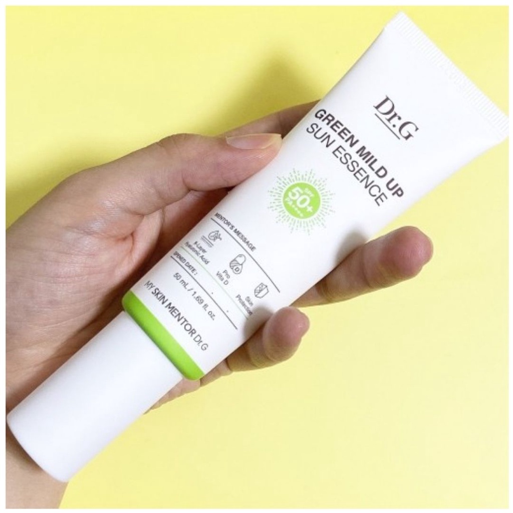 Kem Chống Nắng Làm Ẩm Mượt Da Nhạy Cảm Dr.G Green Mild Up Sun Essence SPF50+ PA++++ 50ml