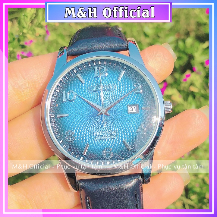 Đồng hồ đeo tay nam Seko 2359 dây da cao cấp, mặt vân đẹp sang trọng, thời trang lịch lãm [Tặng kèm pin]