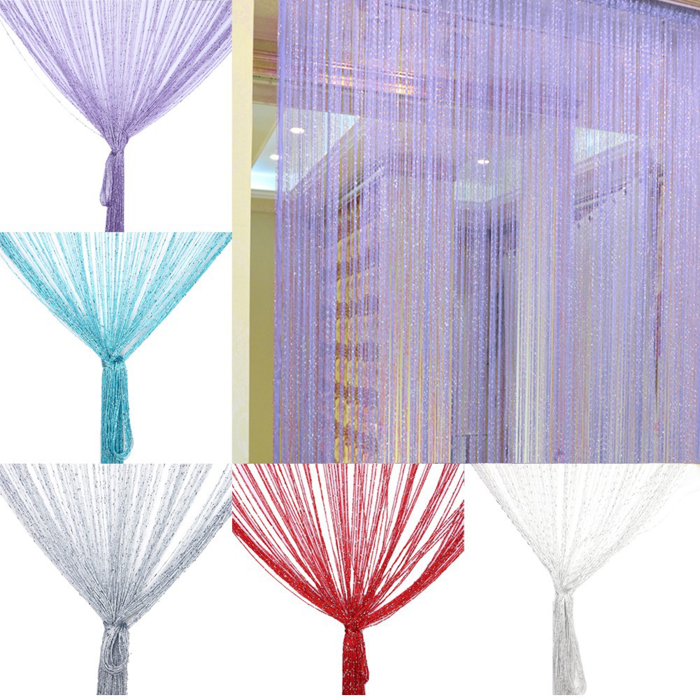 Rèm dây bạc cho cửa sổ, cửa chính lấp lánh 1m*2m