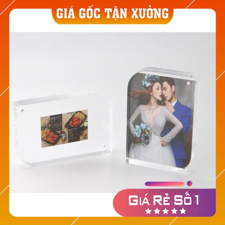 [Giá Gốc Tận Xưởng] Khung ảnh mica trong nam châm hít để bàn