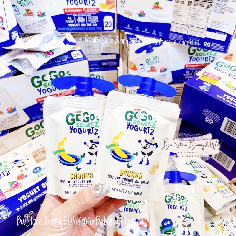 Sữa Chua GoGo Squeez Mỹ cho bé - Túi 85gr