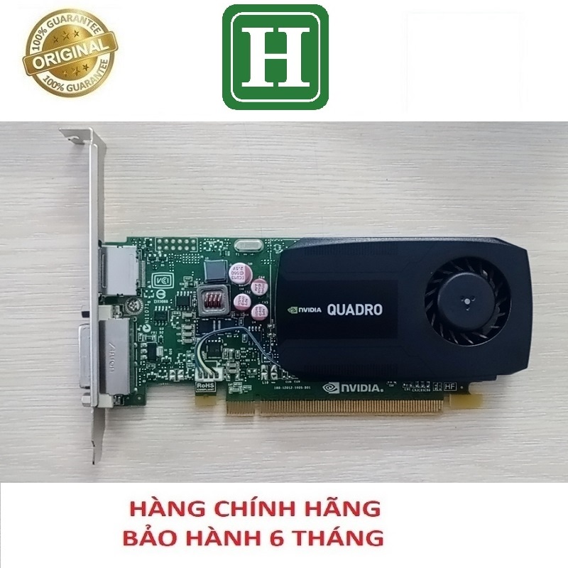 Card màn hình Nvidia Quadro K600 1Gb - 128bit GDDR3/CUDA Cores 192, chính hãng, bảo hành 6 tháng