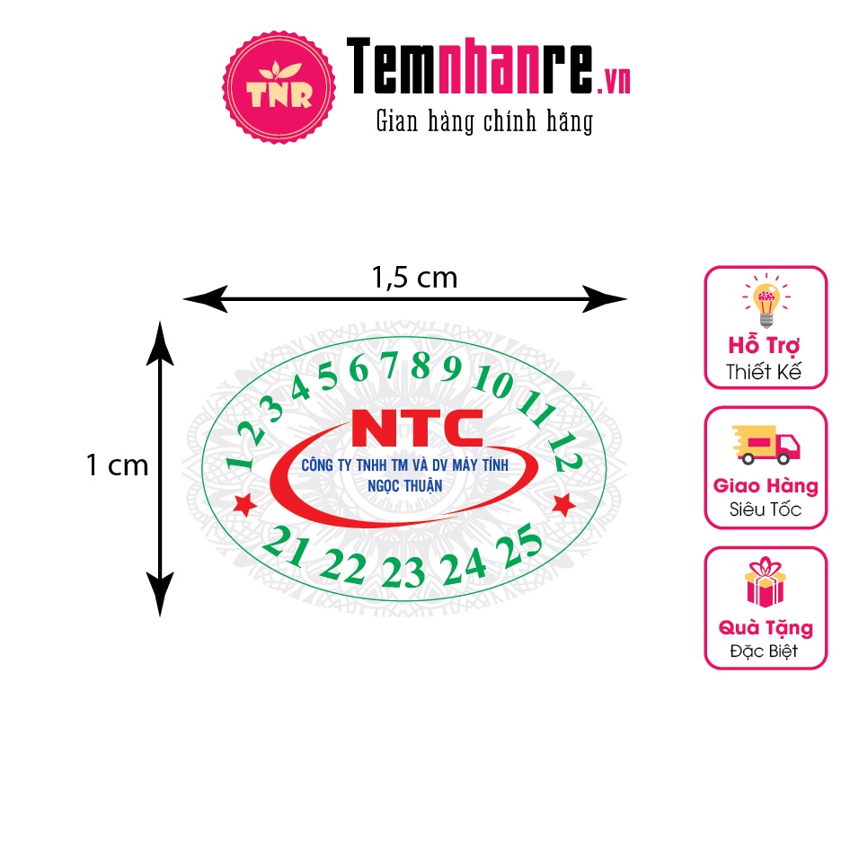 In tem bảo hành, tem vỡ, tem niêm phong theo yêu cầu A4