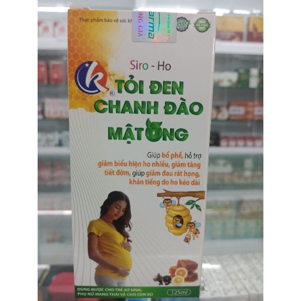 Siro ho Tỏi đen chanh đào mật ong