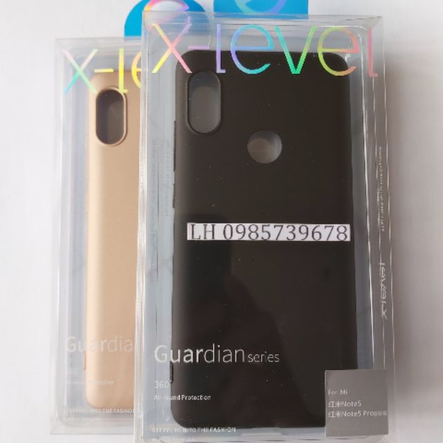 Ốp lưng xiaomi redmi note 5 pro dẻo mịn xlevel chống bám bẩn cao cấp chính hãng