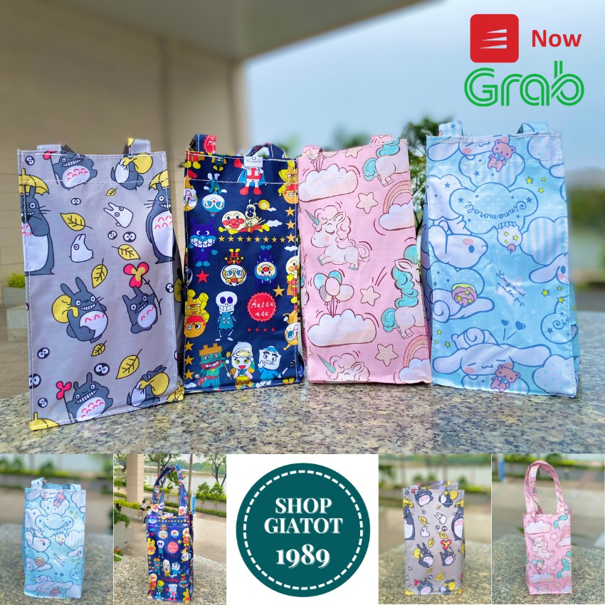 [FREESHIP] Túi Đựng Ly Cốc Bình Giữ Nhiệt Bình Nước Túi Canvas Bảo Vệ Bình - SHOPGIATOT1989