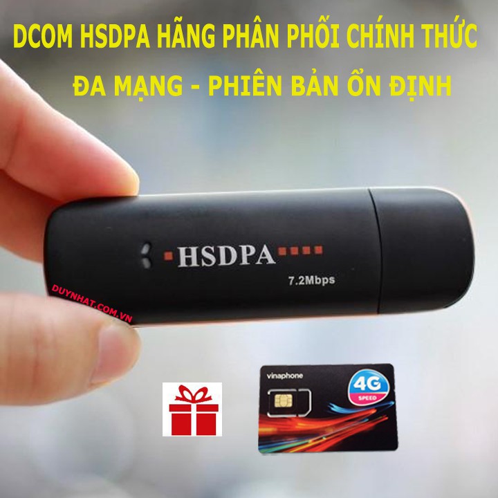 DCom 3G HSDPA Xài Đa Mạng Hổ Trợ Lỗ Cắm Thẻ Nhớ