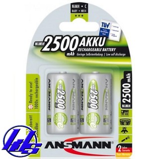 Pin sạc trung c ansmann 2500akku maxe s4993 2500mah - vỉ 2 viên
