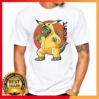 [Siêu Hot] Áo thun in hình Godzilla Pikachu Cosplay - Form rộng AZ F2176