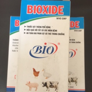 ( Combo 3 ) BIOXIDE 60ml -  Sát Trùng Nhà Ở & Chuồng Nuôi Gia súc Gia cầm