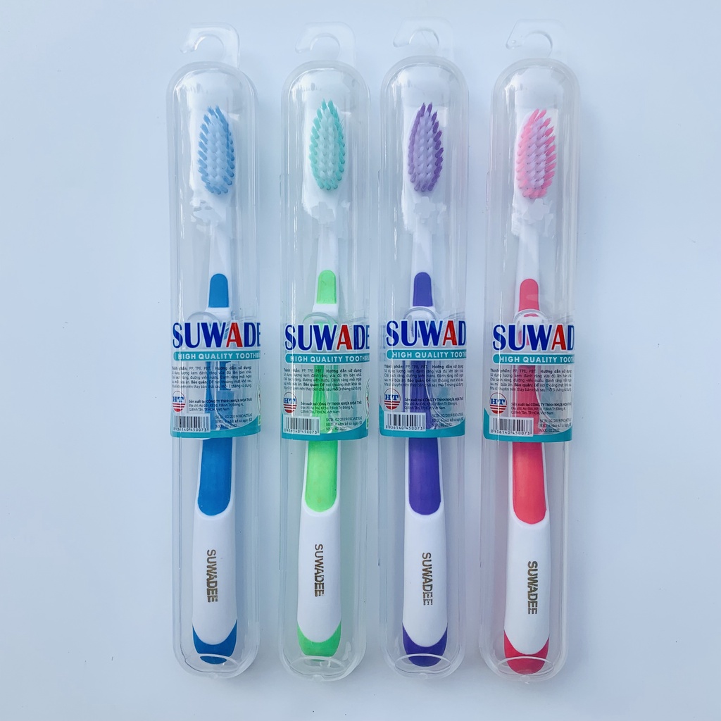 Bàn chải siêu mềm Suwadee có hộp móc treo