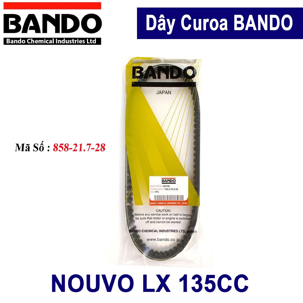 Dây curoa Nouvo LX 135 - BANDO THÁI LAN