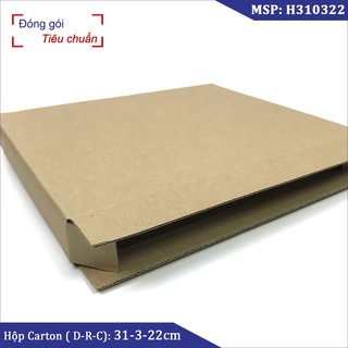 31x3x22 cm - Hộp Bìa Carton đóng hàng