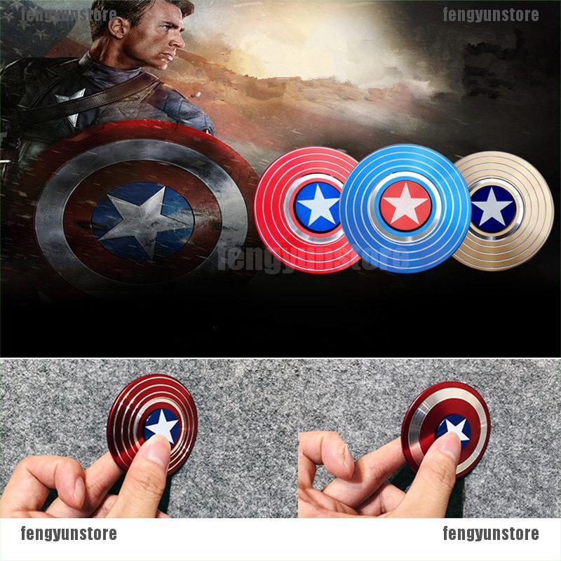 Con Quay Spinner Hợp Kim Hình Khiên Captain America