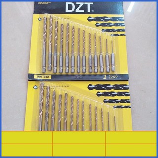 Bộ 13 mũi khoan sắt chuôi lục giác phủ titanium