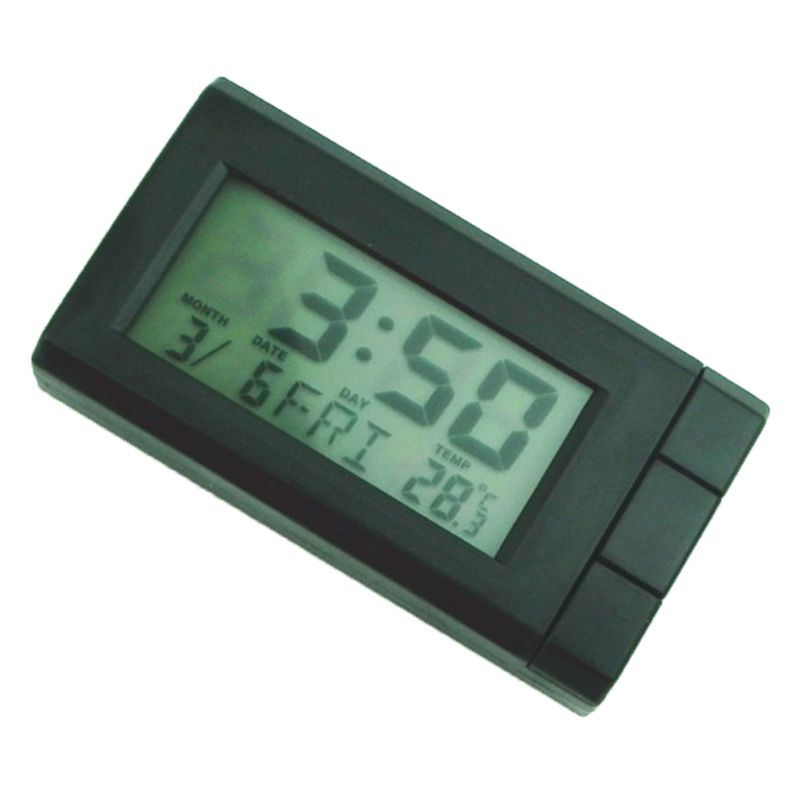 Đồng hồ điện tử đo nhiệt độ có đèn nền màn hình LCD cho xe hơi