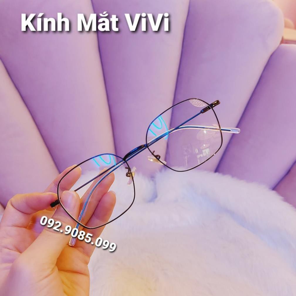 Gọng kính cận vuông mảnh Nam Nữ - Kính thời trang 0 độ