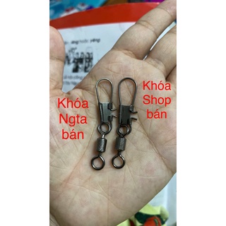 (SET 10 CÁI) KHOÁ (MANÍ) CÂU CÁ KHÍA INTERLOCK