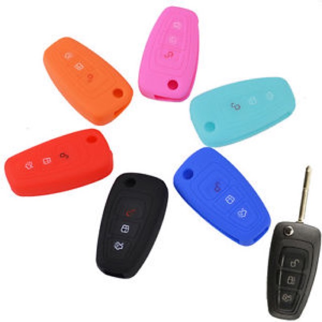 Bao silicone bảo vệ chìa khoá remote key  Mẫu gập Ford 3nút