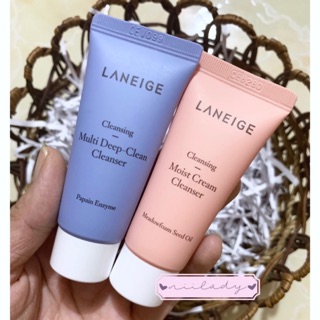 [Mini 20ml] Sữa Rửa Mặt Laneige Moist Cream Cleanser