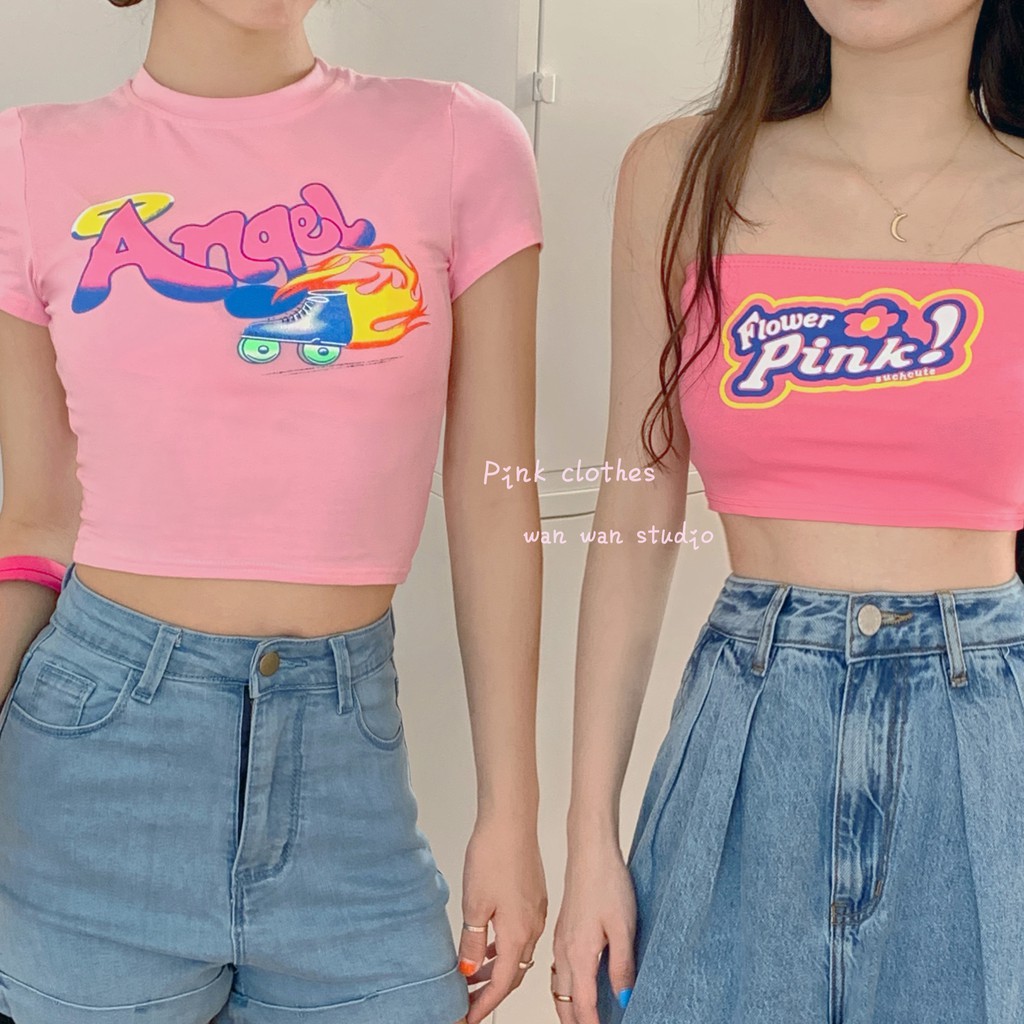 Áo Thun Nữ Ngắn Tay Cổ Tròn Thời Trang