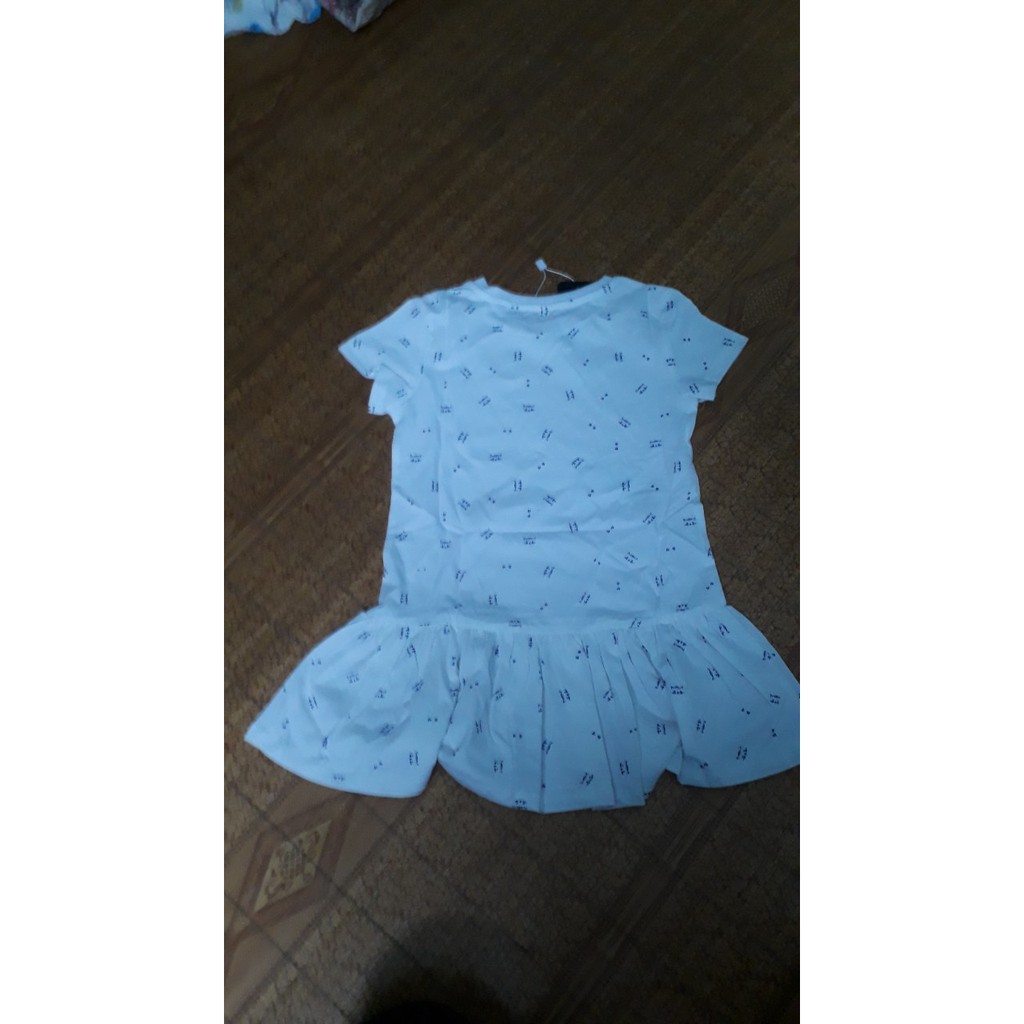 váy trắng trẻ em cho bé gái hàng xuất dư cotton mùa hè