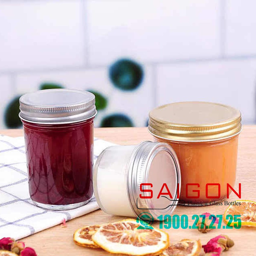 Hũ Thủy Tinh Đái nhỏ JD nắp nhôm | Hũ Gia Vị Thủy Tinh , Tùy chọn Dung Tích