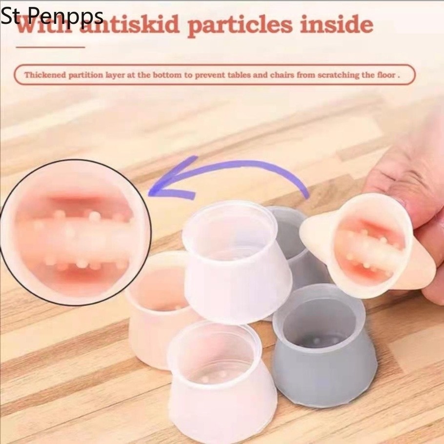Bộ 4 Miếng Silicon Bọc Chân Bàn Ghế Bảo Vệ Sàn Nhà Chống Trượt 2022