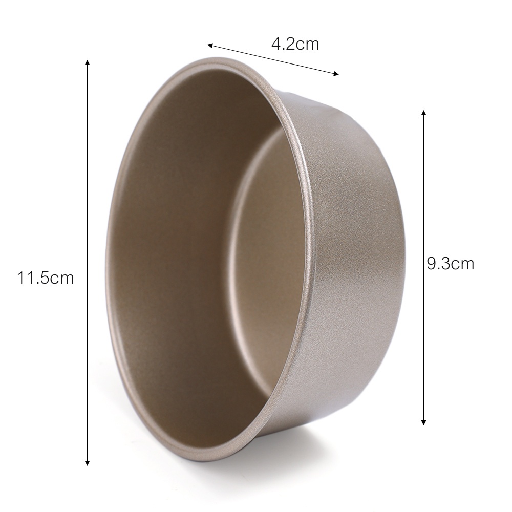 Khuôn Nướng Bánh Tròn 4 Inch Bằng Thép Carbon Chống Dính Có Thể Tái Sử Dụng