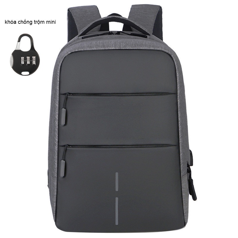 Balo đựng laptop 14.6inch chống va đập, chống nước, chống xước cao cấp có khóa chống trộm  kèm hệ thống phản quang BL033