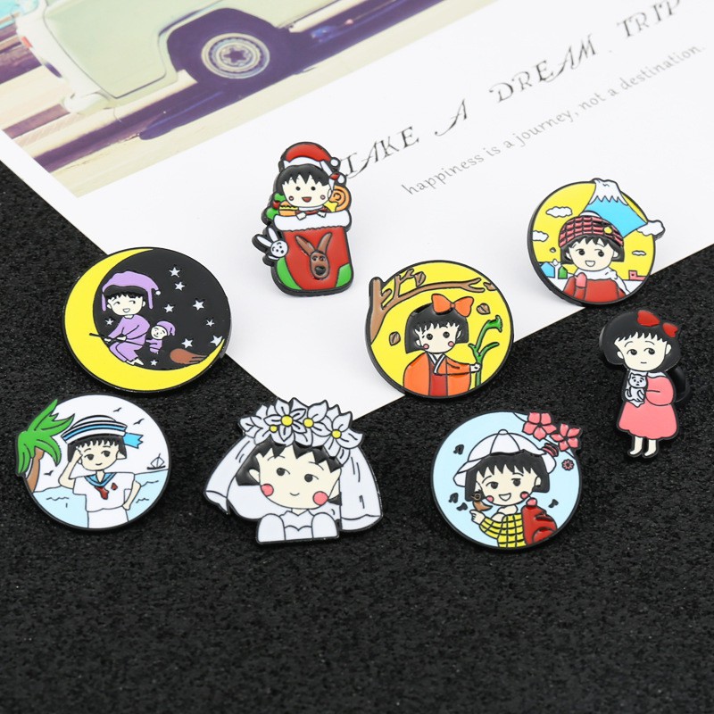 Pin cài áo Maruko-Chan Nhật Bản - GC240